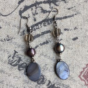 Park Lane Black Pearl Dangle Earrings